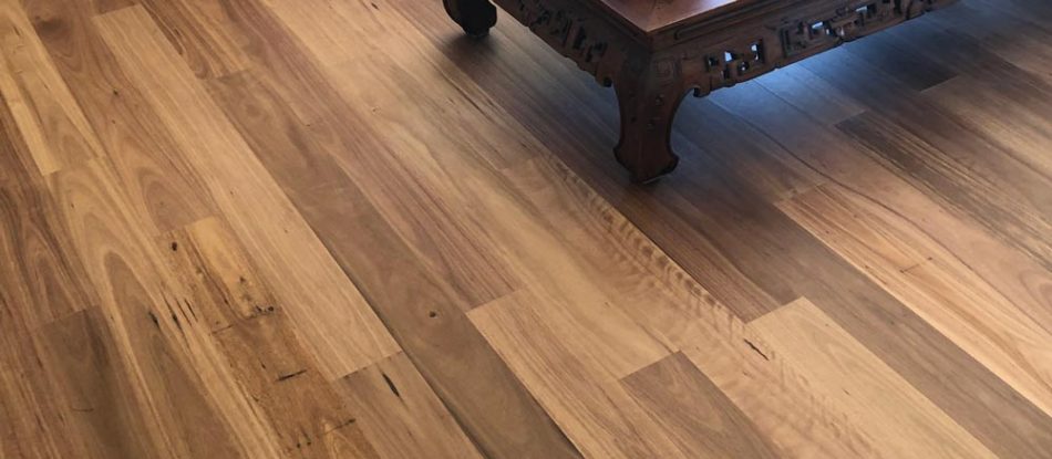 Blackbutt Brushedmatt Shiny Floor In The Living Area — Timber Floors In Central Coast, NSW