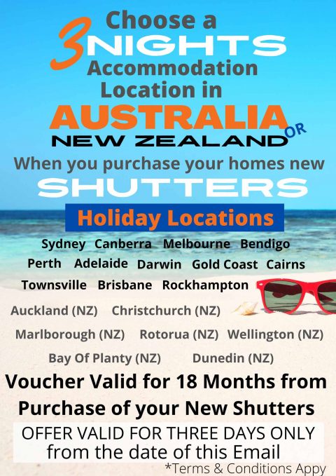 Shutters Holiday Locations